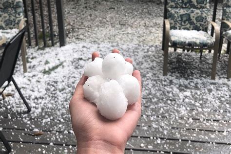 calgary   caught   huge hail storm