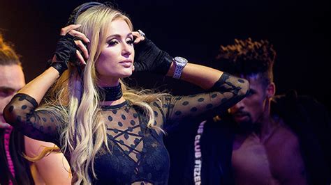 Paris Hilton’s See Through Dress On Catwalk Shows Off Sexy Lingerie