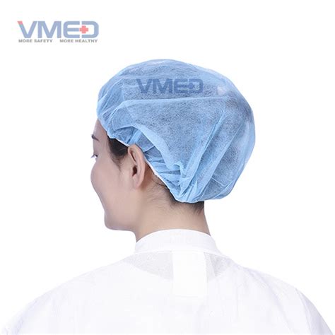 light blue protective  woven nurse cap  china manufacturer vench