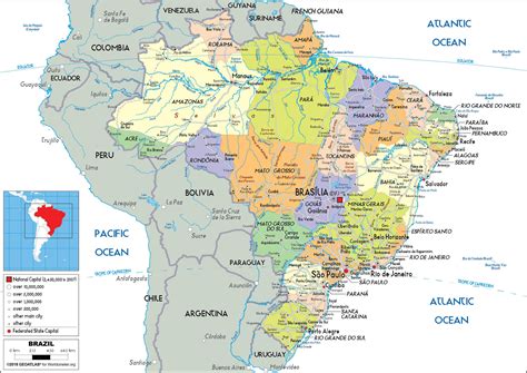 mapa de brasil  imprimir descargar gratis