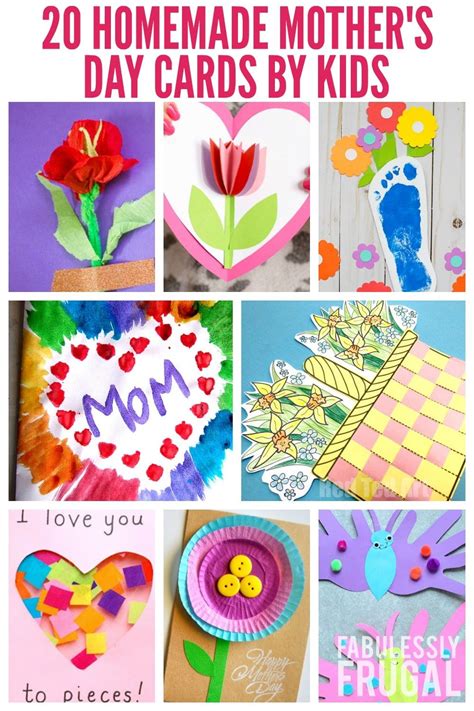 easy homemade mothers day card ideas  kids fabulessly frugal