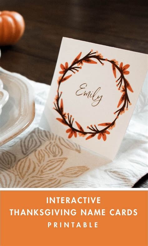thanksgiving interactive  cards printable fall printables