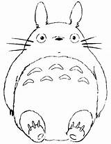 Totoro Drawing Ghibli Studio Coloring Pages Kawaii Neighbor Choose Board Anime sketch template