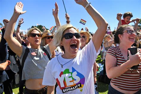 australians reacting to the same sex marriage yes vote might make you cry