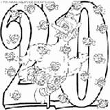 Sesame Coloring Street Numbers Pages Book Print Kids sketch template