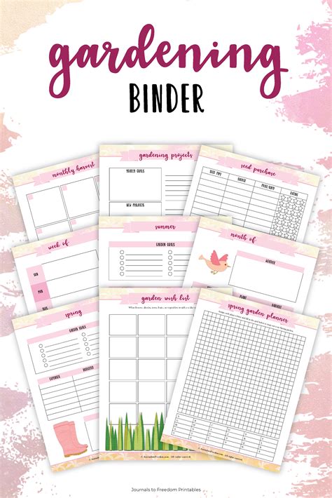 printable garden journal template printable world holiday