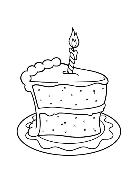 cake slice  candle   coloring pages  place  color