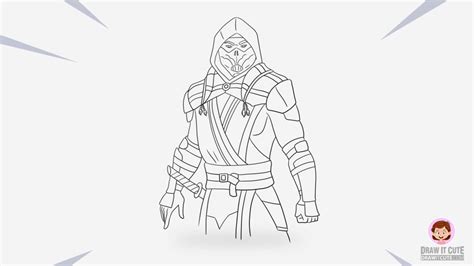 How To Draw Scorpion From Mortal Kombat 11 Step By Step