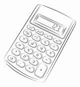 Calculatrice Calculator Draw Enige Singolo Calcolatore Enkel Torn Lutande Pisa Teckningen sketch template