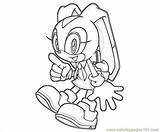 Cream Coloring Pages Rabbit Sonic Generations Printable Action Cartoon Color Others Cartoons Play Another sketch template