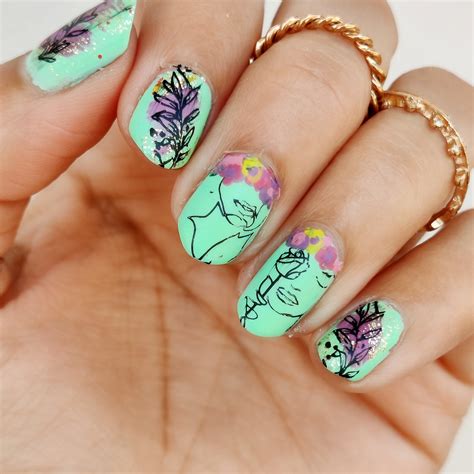 nature inspired nail art designs easy nails  beginners