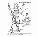 David Goliath Coloring Pages Giant Slayer Ones Little sketch template