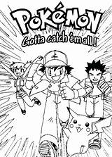 Pikachu Coloring Pages Ash Getcolorings sketch template