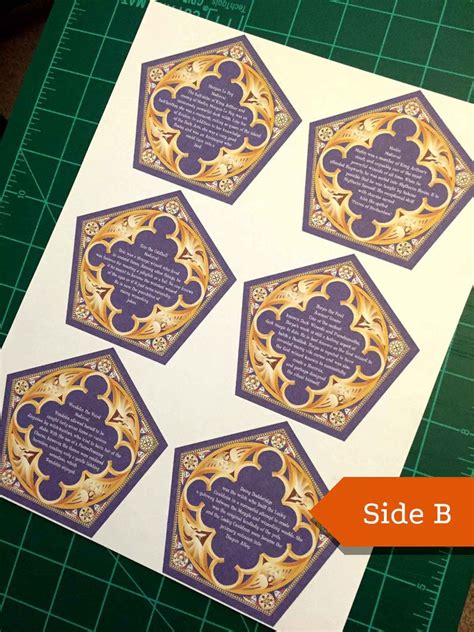 chocolate frog card template