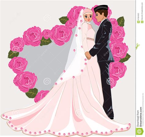 gambar kartun muslim couple romantis top gambar