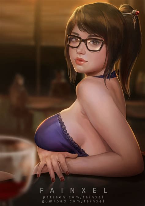 Mei At Pub By Fainxel Hentai Foundry