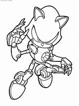 Sonic Pages Coloring Hedgehog Colors Printable Metal Color Kids sketch template