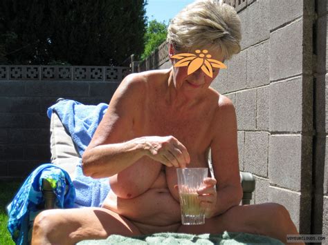 mature women sunbathing nude