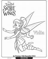 Coloring Pages Tinkerbell Periwinkle Vidia Secret Bell Tinker Fairy Disney Wings Printable Print Fairies Fawn Printables Joy Farm Cartoon Template sketch template