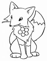 Fennec Fox Coloring Getcolorings sketch template