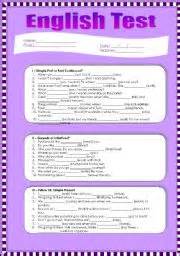 english intermediate test  pages esl worksheet  benglish
