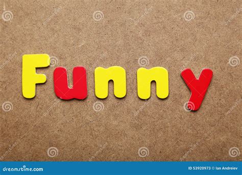 funny word stock photo image