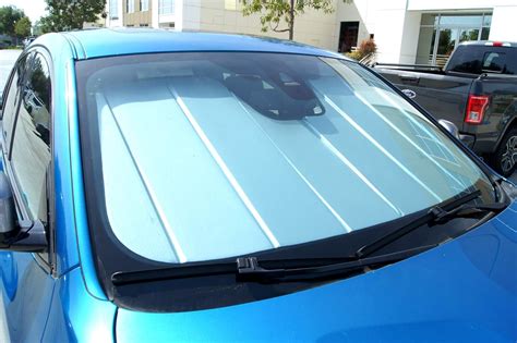 tuningpros ss   custom fit car windshield sun shade protector sunshade visor leatherette