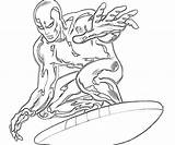 Surfer Silver Coloring Pages Surfing Character Printable Color Getdrawings Ages Big Superheroes Drawings Popular Getcolorings Library Clipart Print Coloringhome sketch template