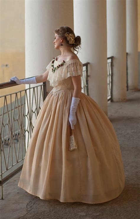 1860s ball gown american civil war dress north and south