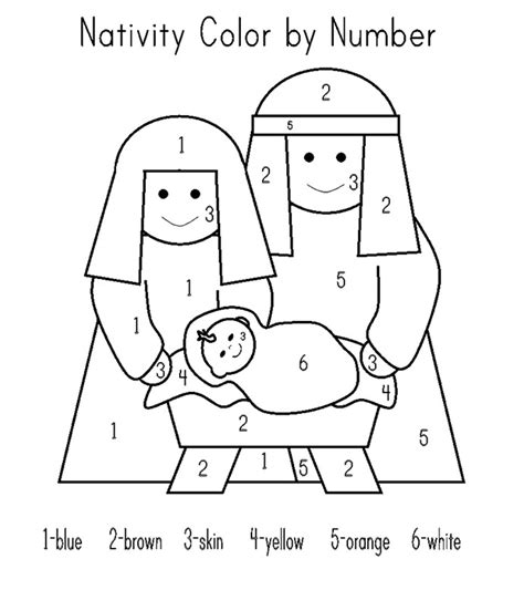 nativity coloring page  adults
