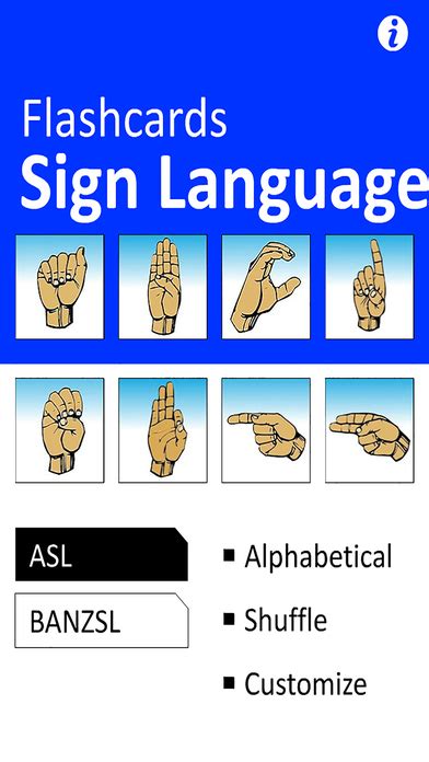 app shopper sign language flash cards education