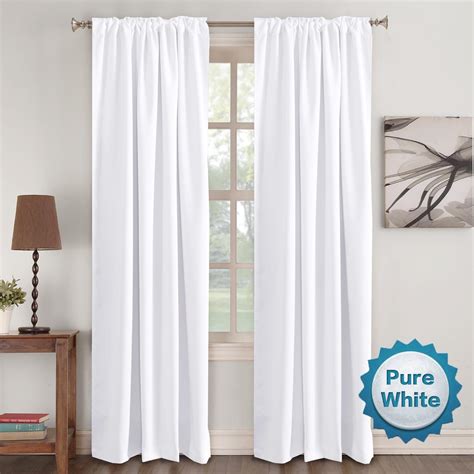 window curtain panels white curtains insulated thermal  tabrod