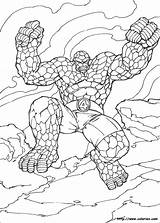 Coloring Pages Fantastic Four Thing Fantastiques Dessin Color Kids Coloriage Drawing Printable Wheeler Seasons Colorier Friday Colouring Imprimer 13th Getcolorings sketch template
