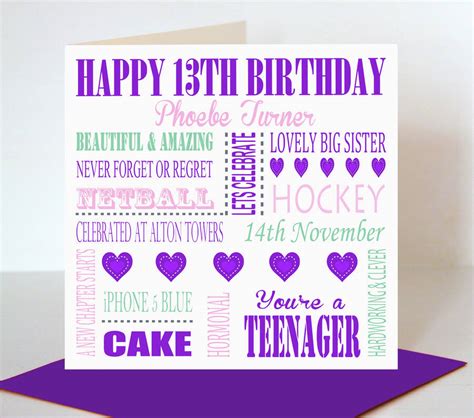 personalised  birthday card  lisa marie designs