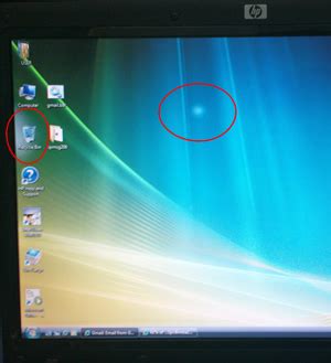 bright white spots  edges  screen hp support