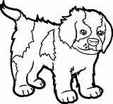 Dog Coloring Puppy Cartoon Wecoloringpage sketch template