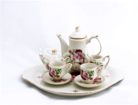 mini tea set stock photo royalty  freeimages
