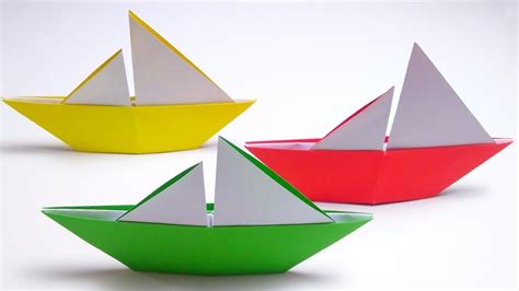origami boat   sails youtube
