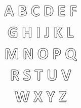 Colorare Lettere Alphabet sketch template