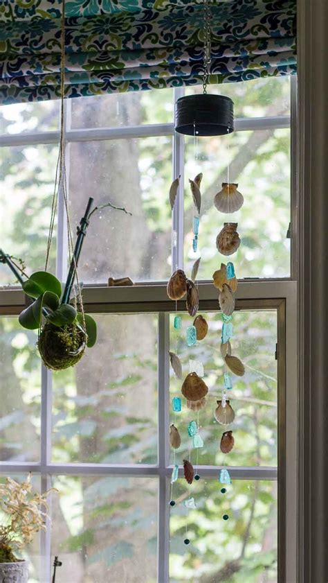 How To Make A Seashell And Sea Glass Wind Chime Garden Matter