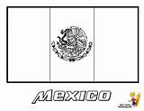 Flag Coloring Mexico Mexican Printable Pages Flags Color Print Kids Countries Clipart Outline Sheets Sheet Book Indian Drawing Drawings Yescoloring sketch template