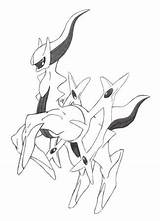 Coloring Pokemon Arceus Pages Printable Related Coloringhome sketch template