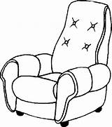 Armchair Coloring Pages Chair Sofa sketch template