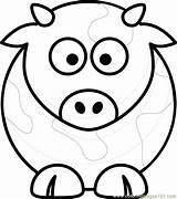Coloring Pages Cow Face Cute Printable Head Sheep Color Print Getcolorings Cows Book Animals sketch template