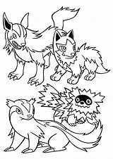 Mightyena Poochyena Zigzagoon Evoluzioni Linoone Pokémon Momjunction sketch template