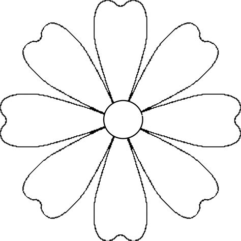 printable large flower template