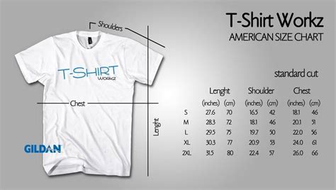 size chart american tshirt workz hong kong  shirt printing