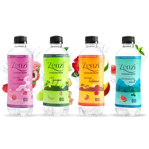 buy zenzi sparkling water multi flavoured pack   ml