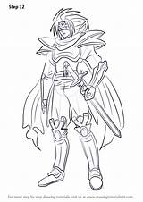 Knight Draw Cardfight Vanguard Silence Gallatin Drawing Step Tutorials Anime Tutorial Manga Learn Getdrawings sketch template