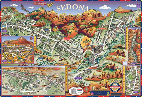 downtown sedona hotels map  worlds  hotels